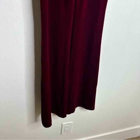 NWT House of CB 70's High Waist Stretch Velvet Flare Bell Bottom Pant Size S - Picture 6 of 13